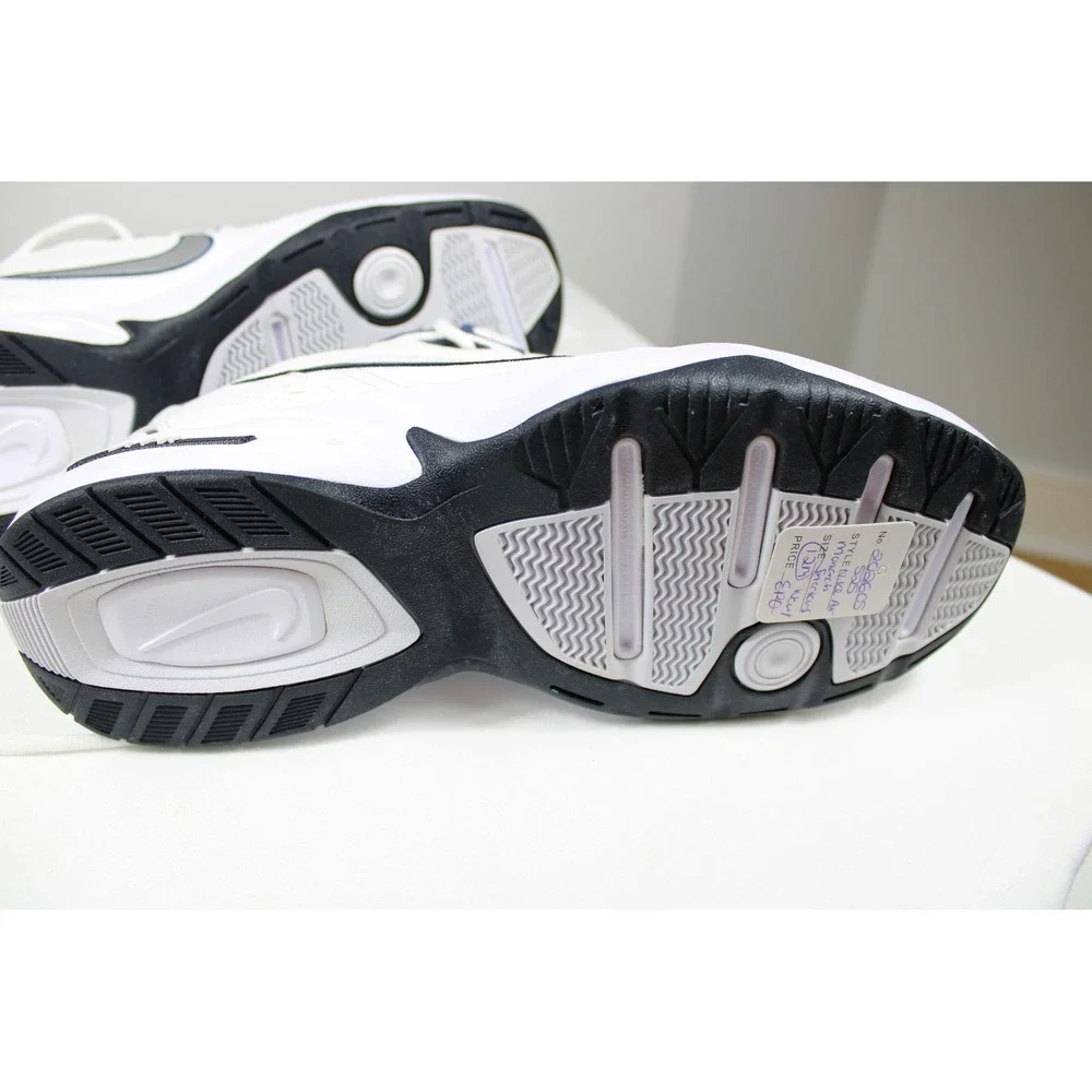 Nike Air Monarch IV Mens Training Shoes Sneakers Size 12 4E White Navy